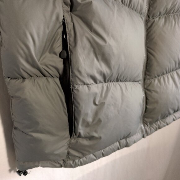 EB700 Eddie Bauer Puffer Vest Men L Tall Gray Goose Down Jacket - Picture 9 of 16